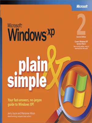 cover image of Microsoft&#174; Windows&#174; XP Plain & Simple